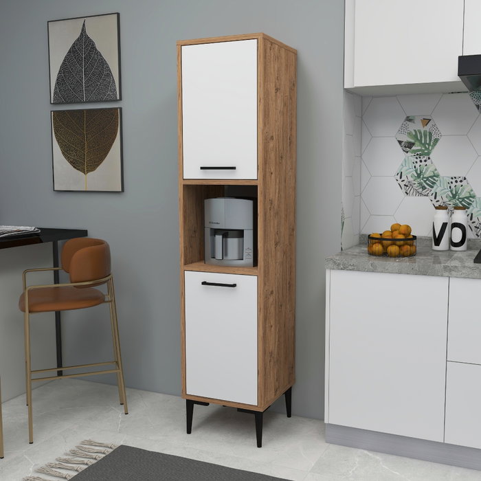 Hanah Home Armario multiusos Daminol Pino Atlántico y Blanco